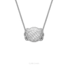 Checkered Mini Belt Buckle Necklace