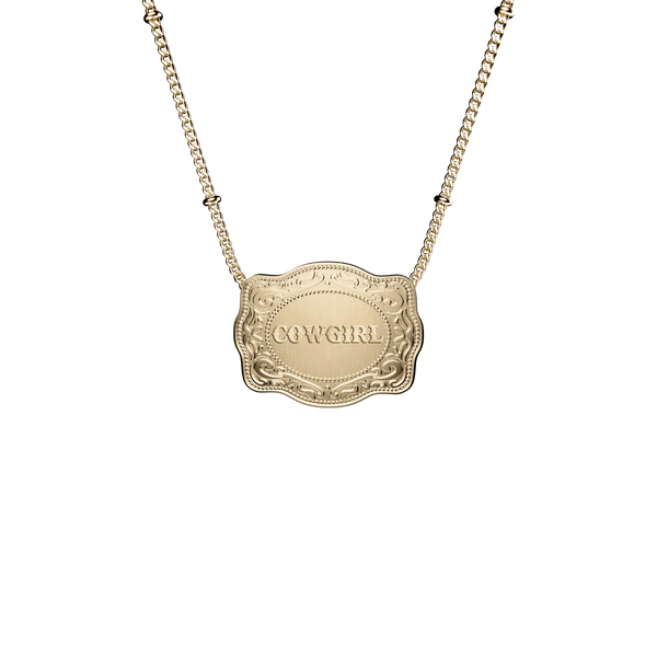 *PREORDER* Cowgirl Mini Belt Buckle Necklace