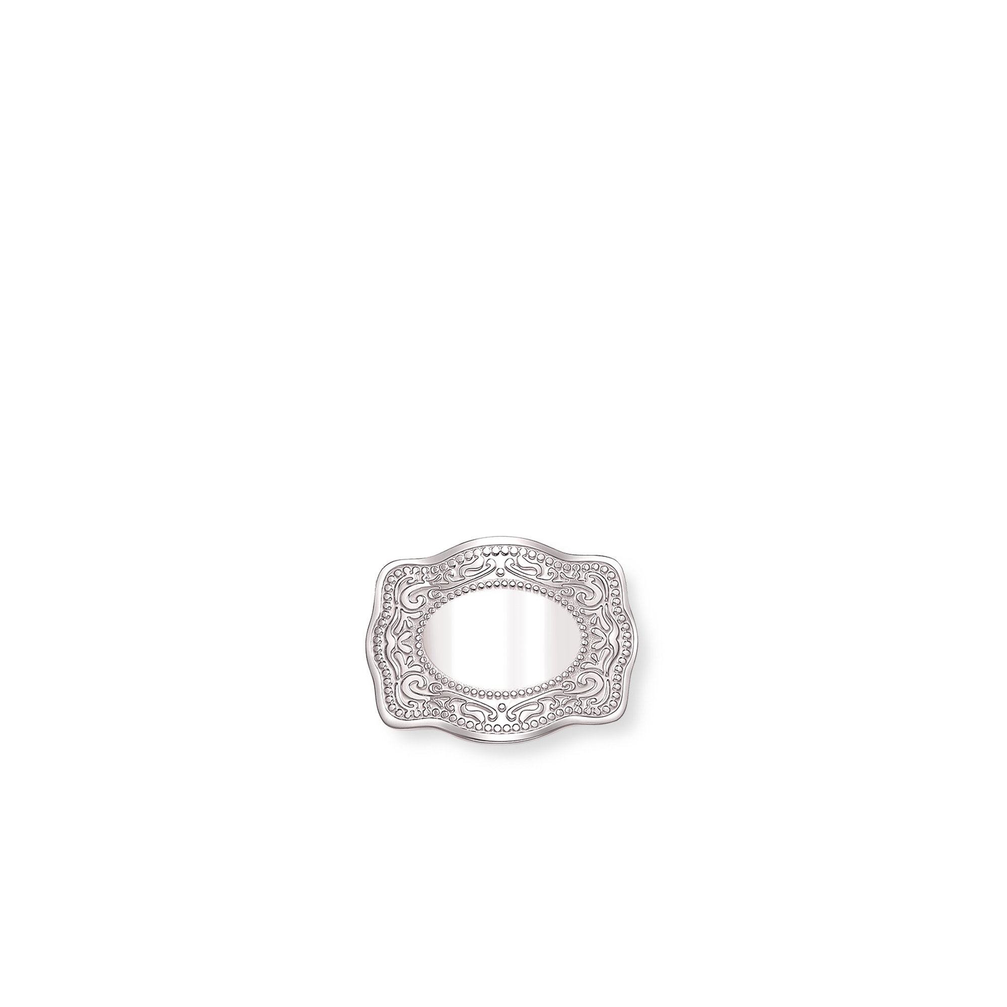 Silver belt buckle ring on sale