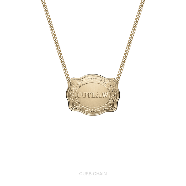 Outlaw Mini Belt Buckle Necklace