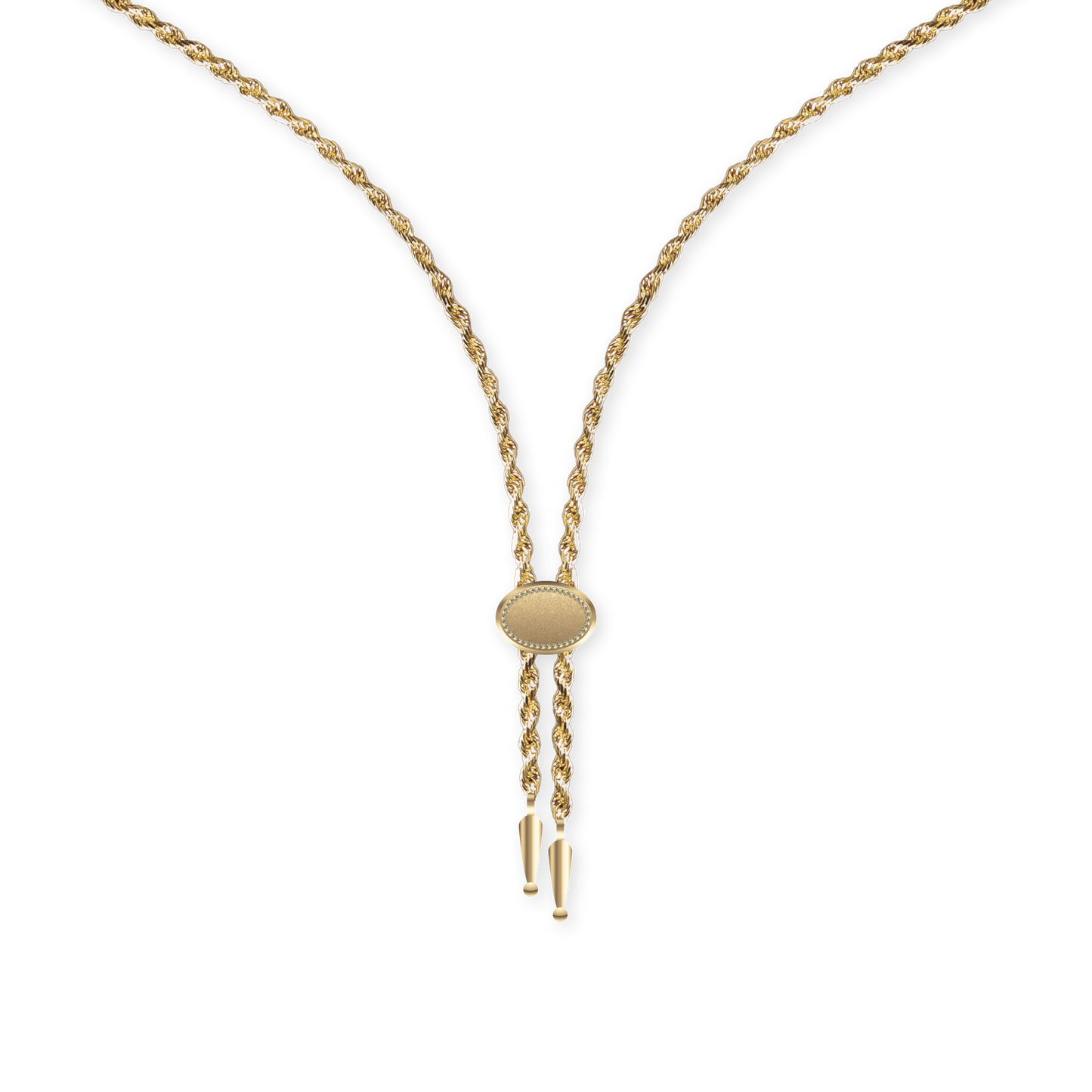 Annley Bolo Tie Necklace - Gold