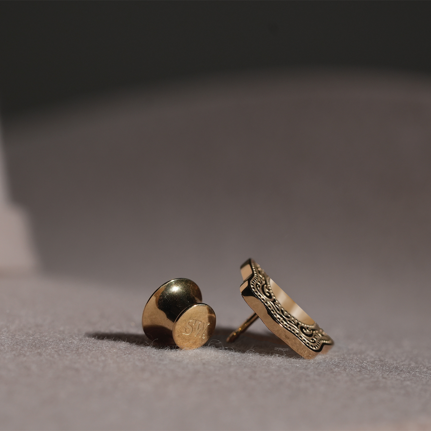 Mini Belt Buckle Hatpin (Customizable) - Gold