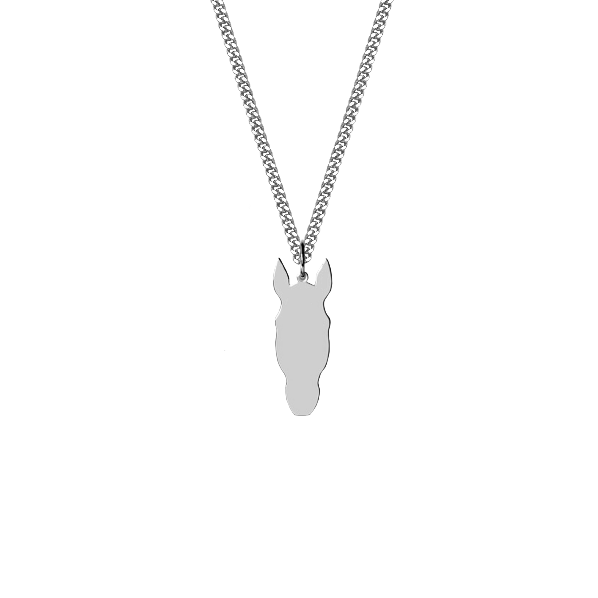 Custom Horse Necklace Silver - Personalized Western Jewelry Custom Horse Necklace Silver - Personalized Western Jewelry