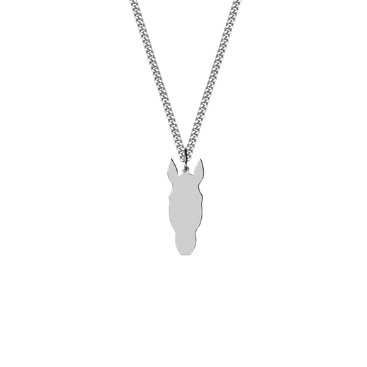 Horse Necklace (Customizable) - Silver