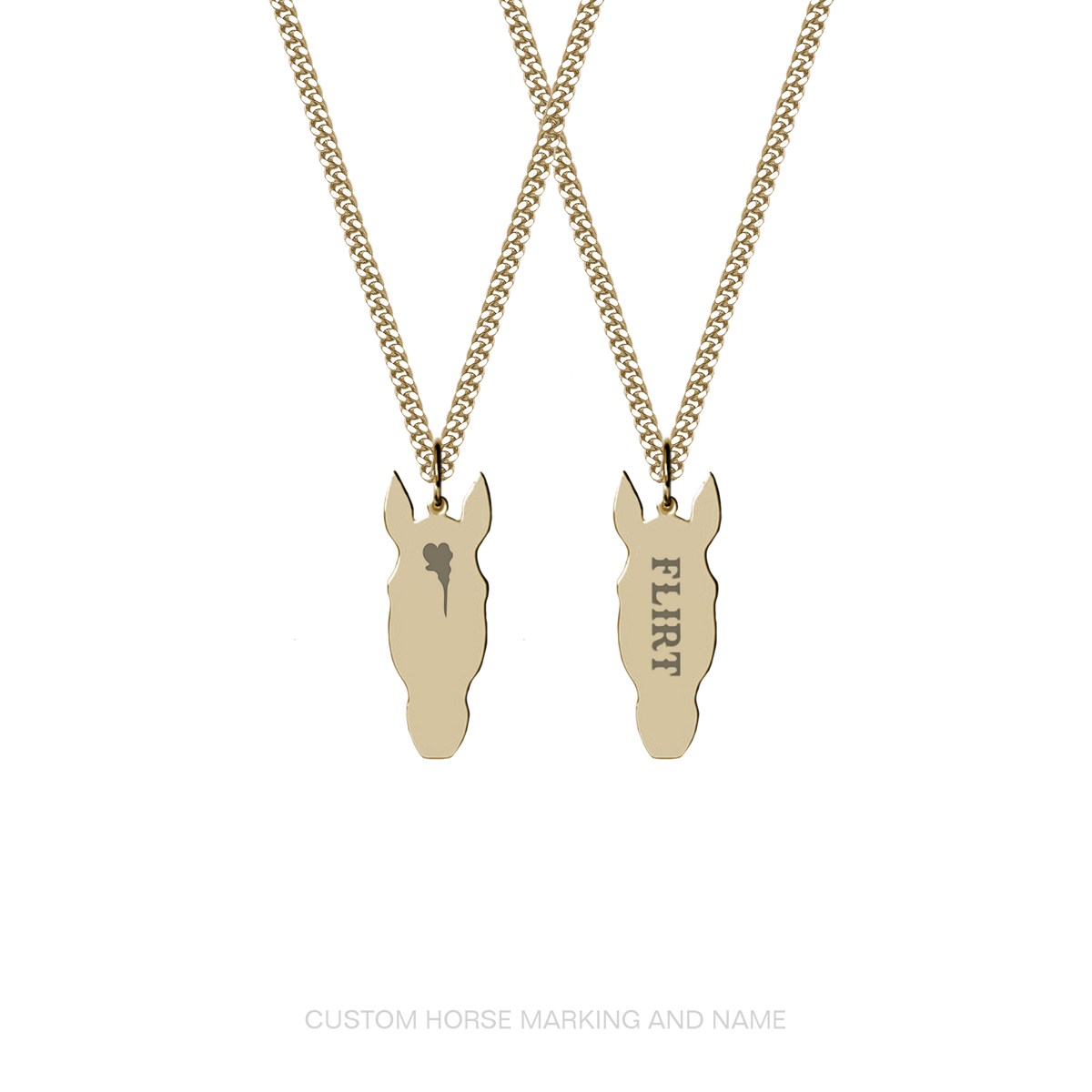 Custom best sale horse necklace