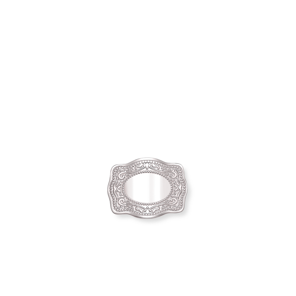 SW Mini Mama Belt Buckle Ring Silver