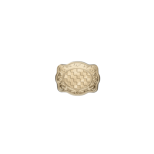 Checkered Mini Belt Buckle Ring