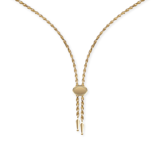 Annley Bolo Tie Necklace - Gold