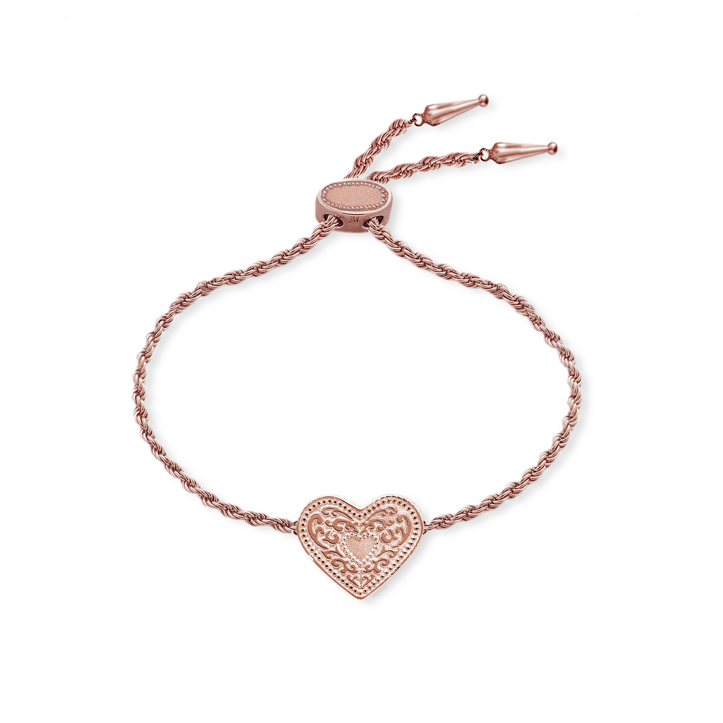 Audrey Heart Bracelet - Rose Gold