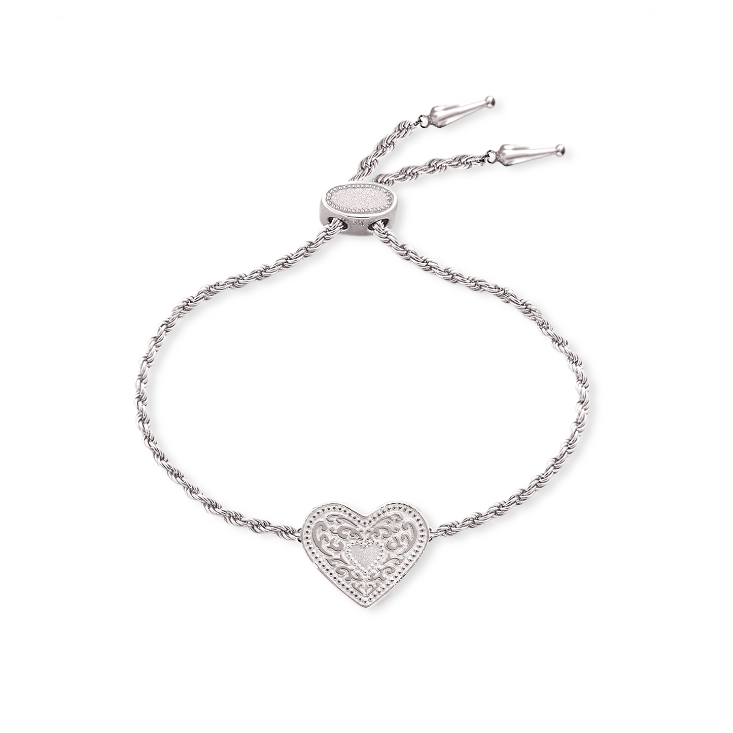 Audrey Heart Bracelet - Silver