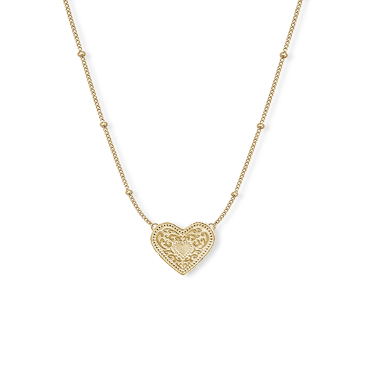 Audrey Heart Necklace - Gold