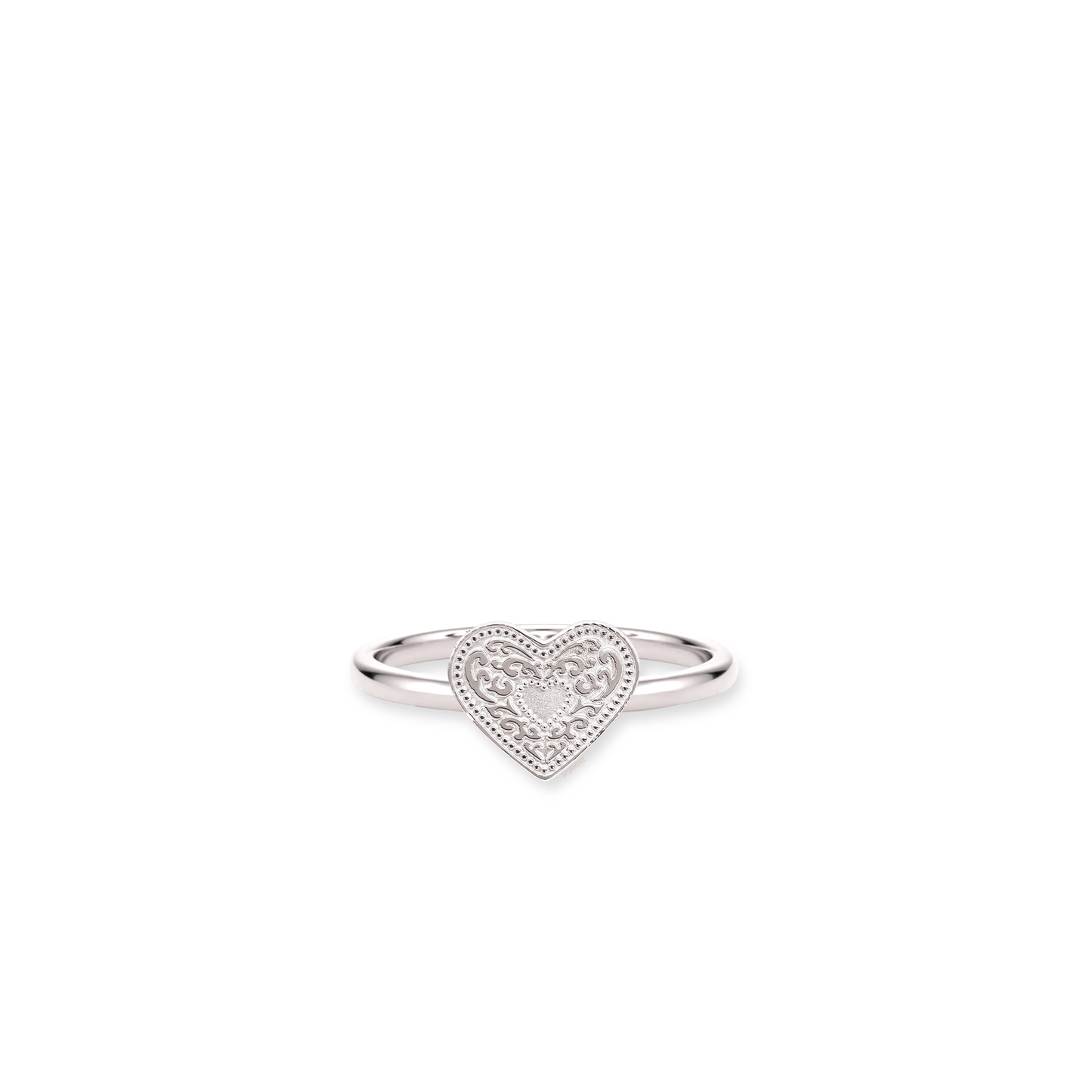 Audrey Heart Ring - Silver