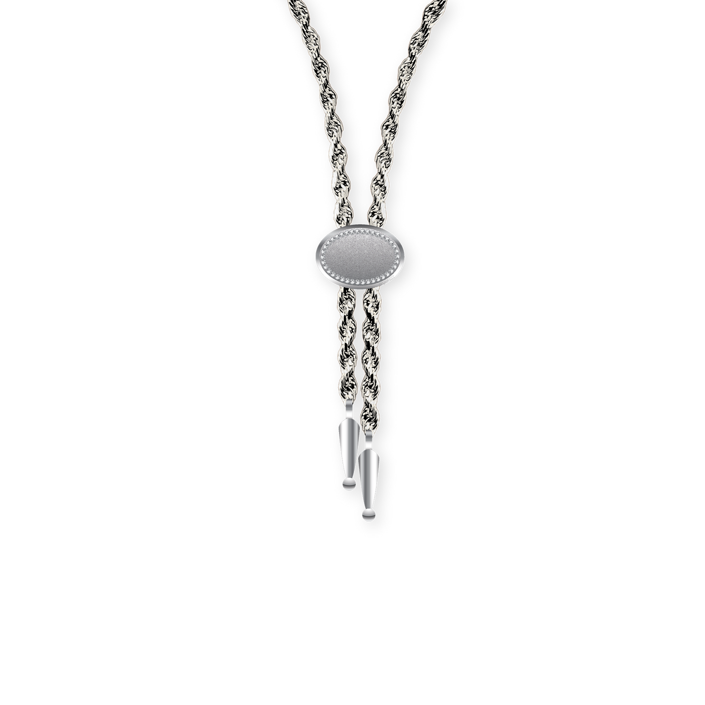 Annley Bolo Tie Necklace - Silver