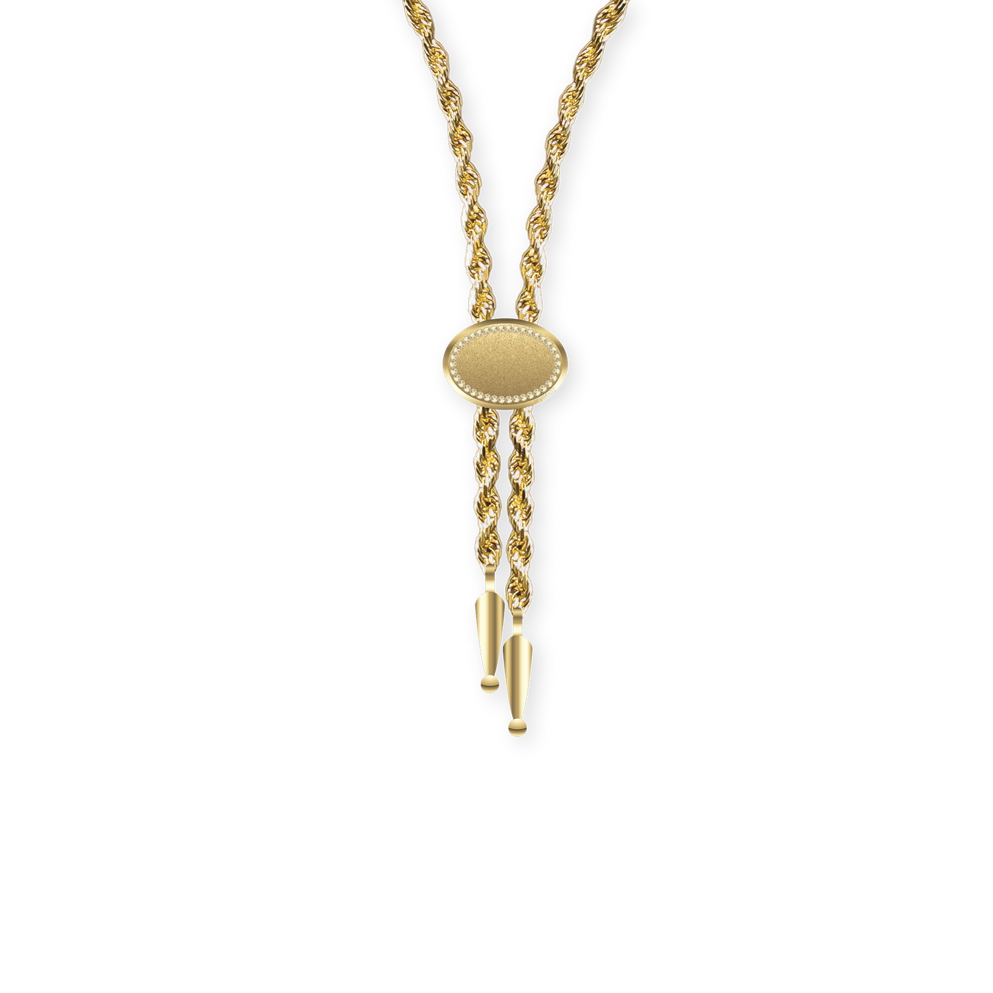 Annley Bolo Tie Necklace - Gold